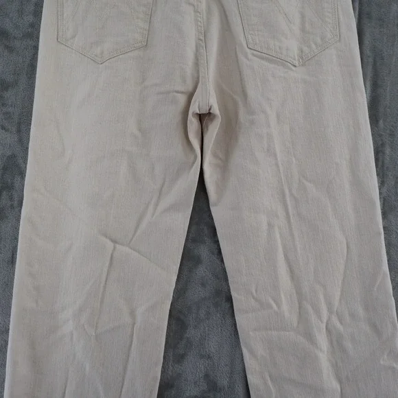 MOTHER The Rambler High Rise Ankle Jeans Women 32 Cream Straight Leg Classic NWT